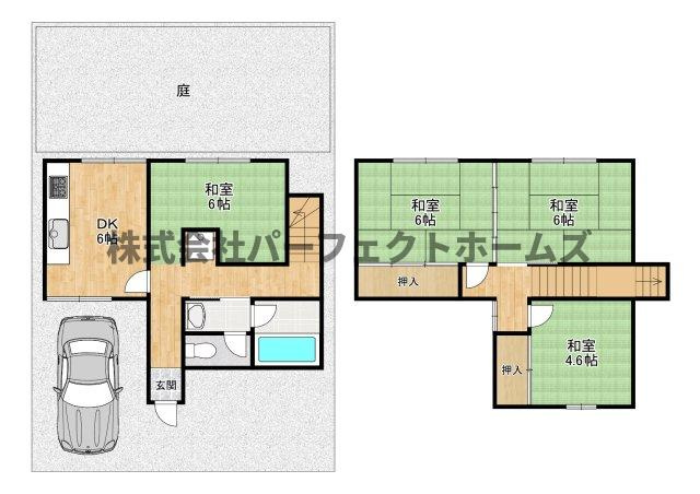 藤が尾4丁目テラスハウス　賃貸の間取り