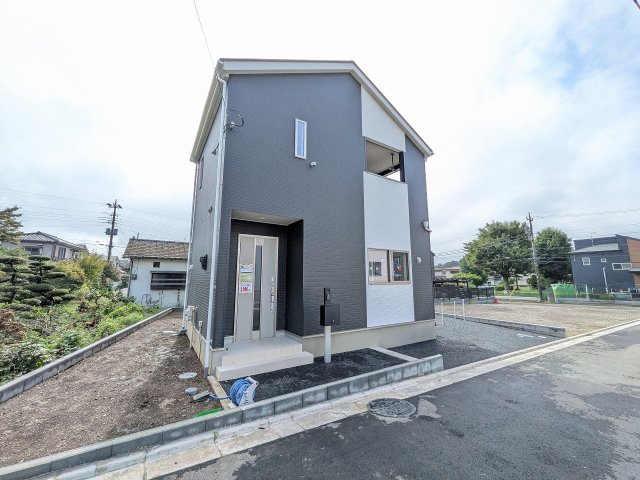 八王子市　川口町　新築一戸建て　８６期の外観|～太陽光発電搭載　開発分譲地につき美しい街並み　保育園・小中学校・公園が徒歩圏内です～