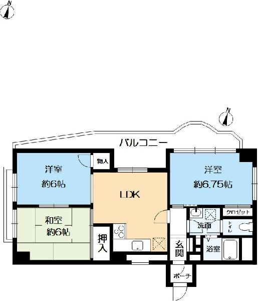 コロナール住吉の間取り