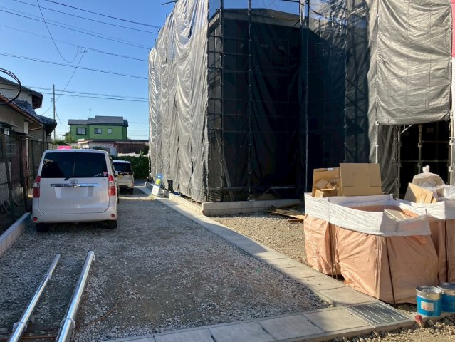 【商談中】クワイエ　一宮市今伊勢町馬寄第13　全4区画分譲の外観|「現地（202５年10月23日）撮影」　
■全体写真　
■ヤマダ不動産　株式会社リライフ　