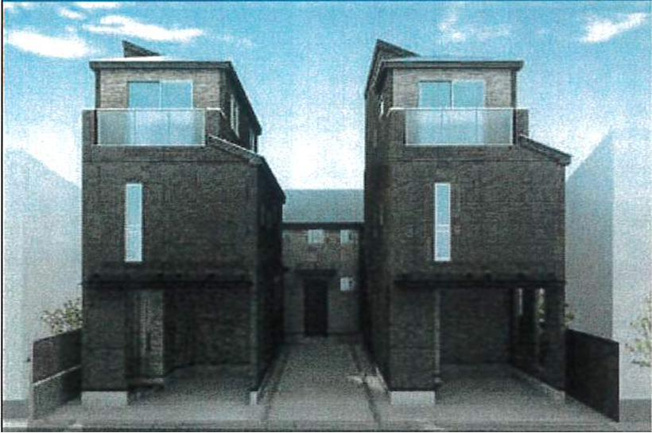 【外観パース】 | 中野区沼袋2丁目新築戸建全3棟。 | 外観パースです