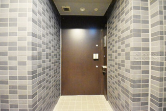【その他共用部分】 | ダブルロック式の玄関ドアが皆様をお出迎え。お部屋のセキュリティの観点からも、うれしい設備ですね。玄関の色もシックで良い感じです。～即日のご見学可能～　お問合せはお気軽にどうぞ。