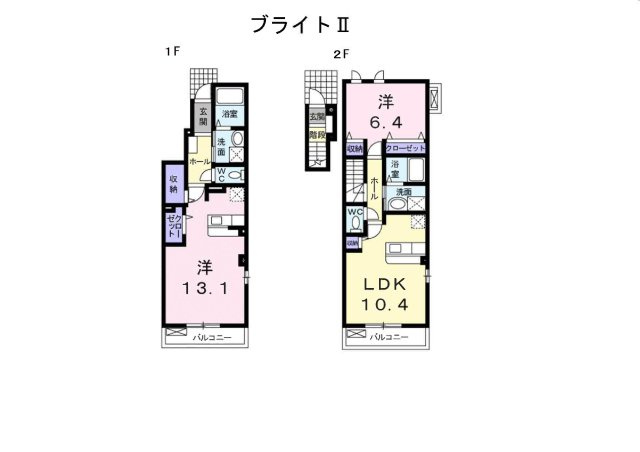 Ⅱ号棟間取り