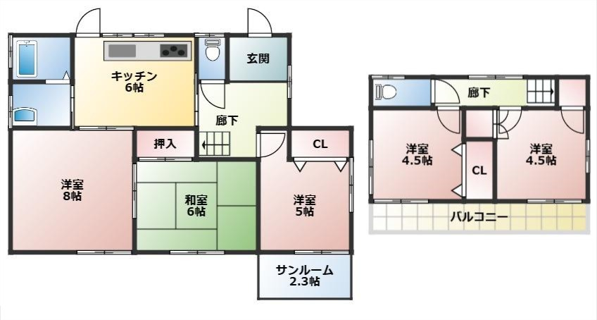 熊坂　前田邸の間取り