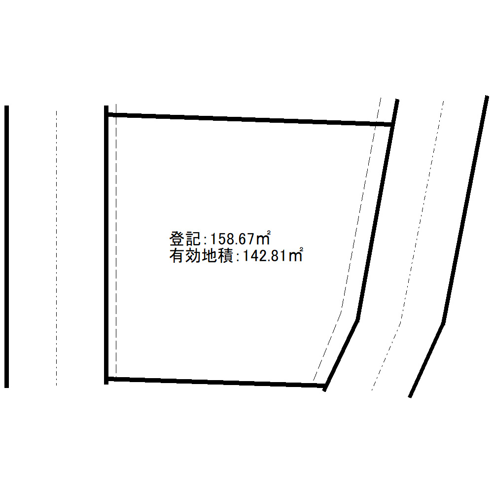安城市小川町　貸地の区画図