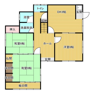 【間取り】 | 柏原町東奥A邸 | 1階間取り