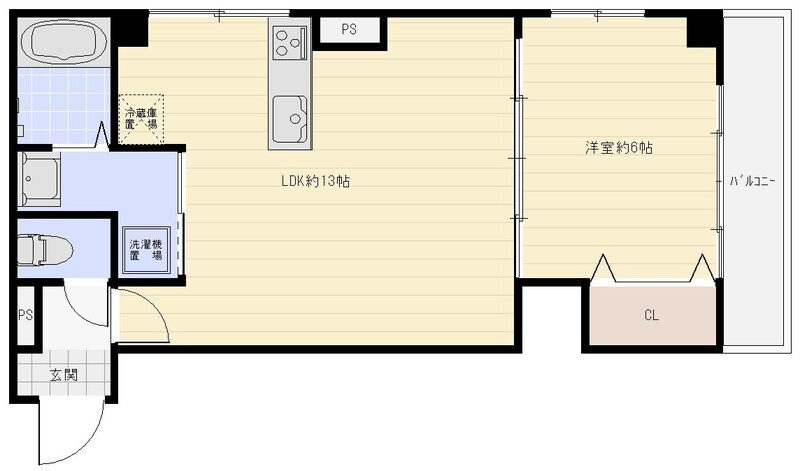 五光マンションの間取り