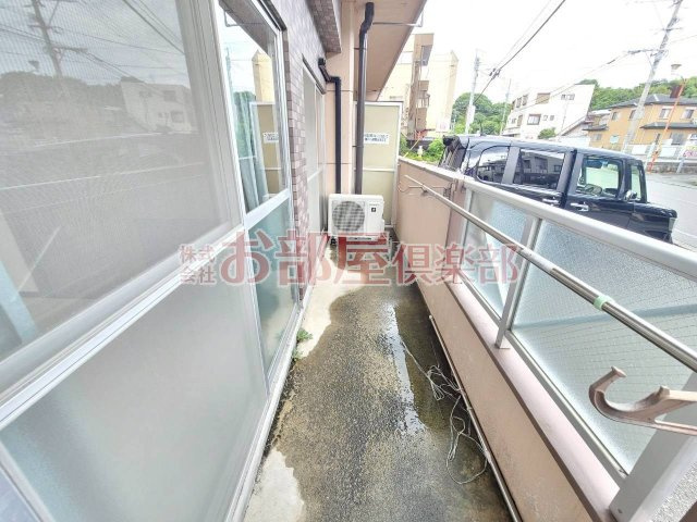 第二コーポ江頭のバルコニー