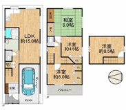 八尾市本町七丁目　中古戸建の画像