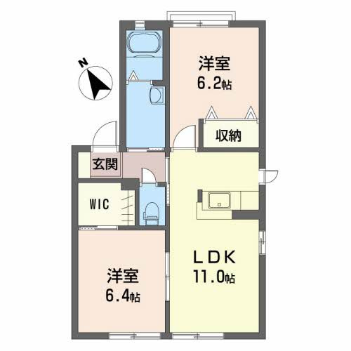 サニーハイツ　一番館の間取り
