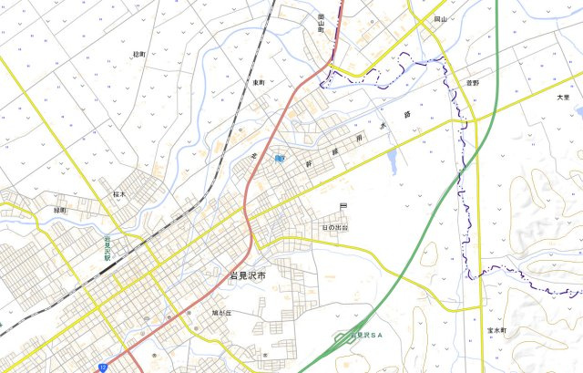 北海道岩見沢市　一棟アパートの地図