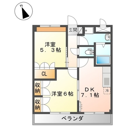 【間取り】 | グリーンヒルズ曙
