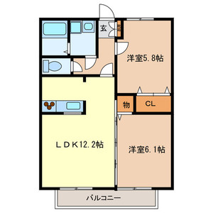 パルメゾンの間取り