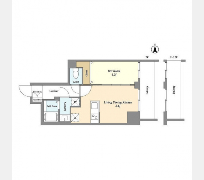 Augusta Residence 新小岩の間取り