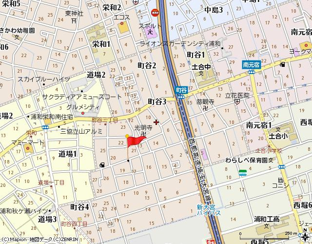 西沢マンションの地図