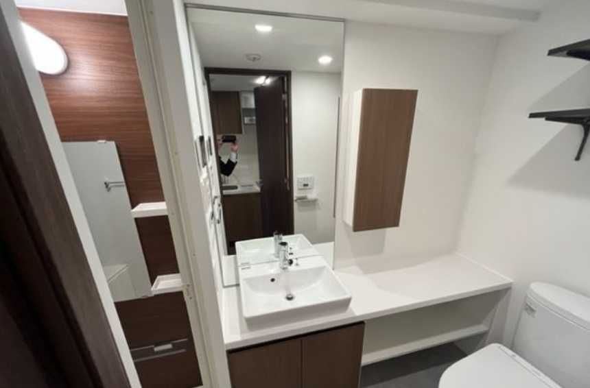 エトワール駒沢大学　ネット0　オートロック　南東角部屋　常時ゴミ出し可の洗面所