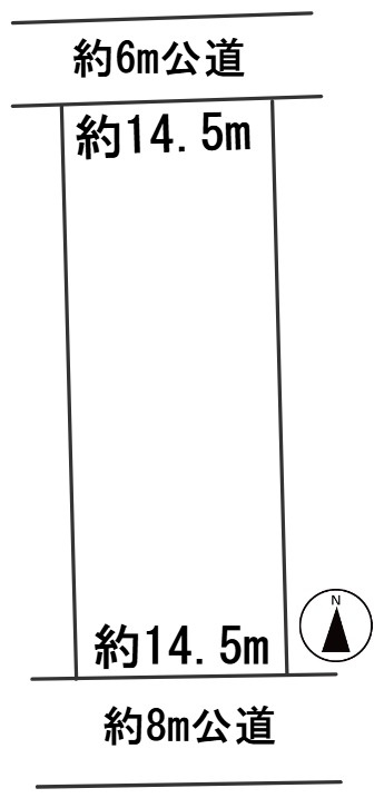 ６５７７７　岐阜市福光西土地の区画図