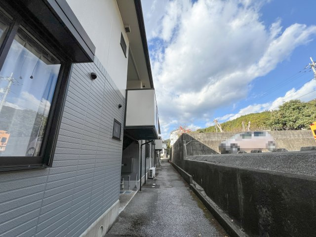 エスポアール翠 A棟のエントランス