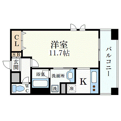 プレジール三ノ宮の間取り