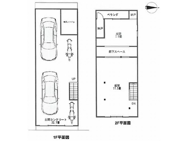 【間取り】 | 山科区北花山寺内町　中古倉庫
