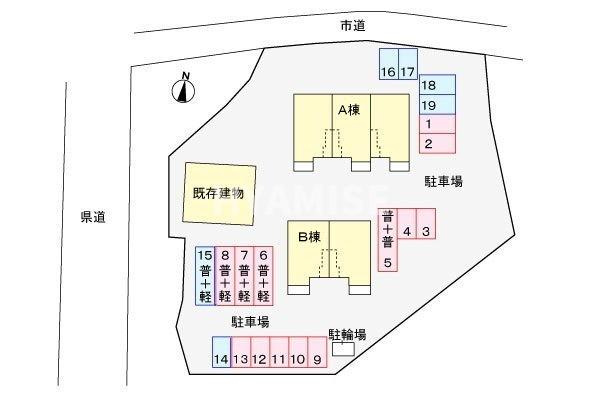 プラシードBの区画図