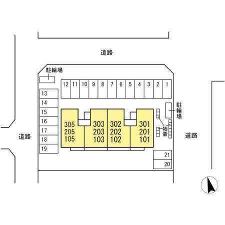 メゾン・ド・けやきの区画図