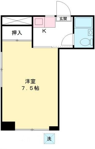 居室広めの７．５帖！