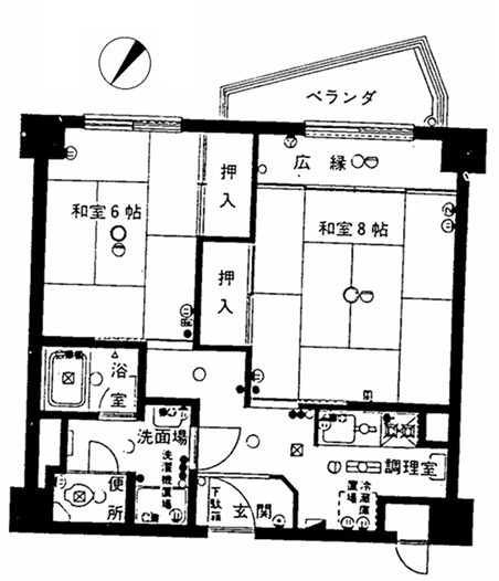 中台工業伊東マンション第3別館の間取り
