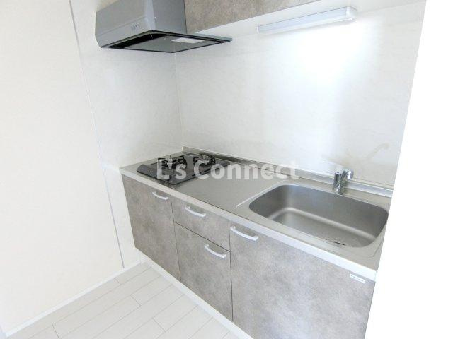 【キッチン】 | Ellport | ２口ガスコンロのシステムキッチン。