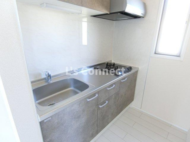 【キッチン】 | Ellport | ２口ガスコンロのシステムキッチン。