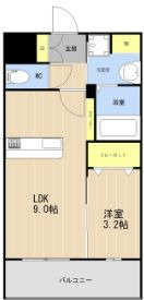 LIBTHメゾン高取の間取り