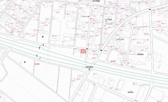 【土地図】 | 都城市高木町　1,088万円