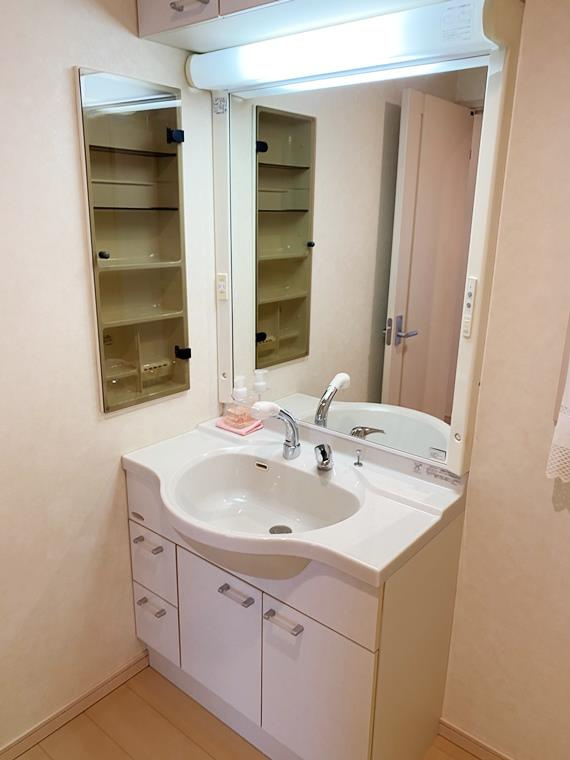 下作延戸建の洗面所