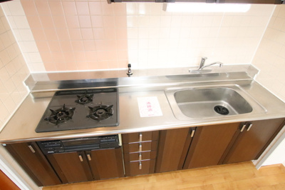 3口ガスコンロ付きキッチン