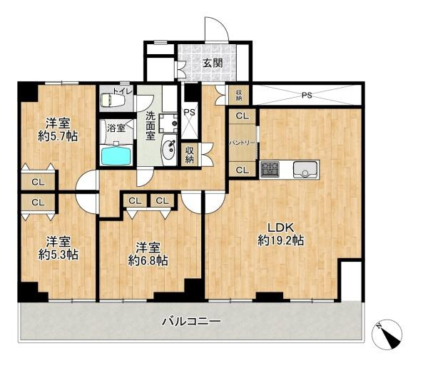 【間取り】 | パークサイド明石