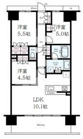 【間取り】 | ヴェリテ大阪福島