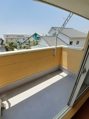 ハナミズキＢのバルコニー