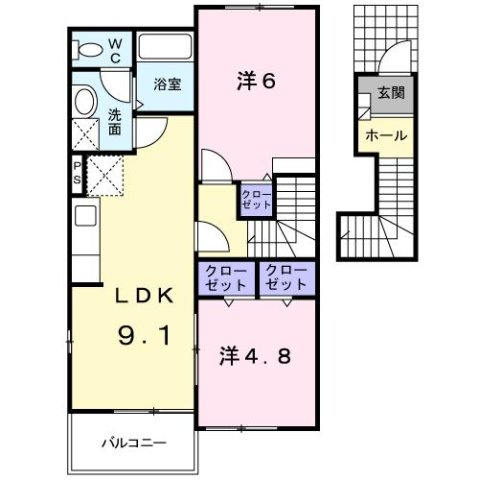 グリーンハイツＩＫＥＤＡ・Ａの間取り