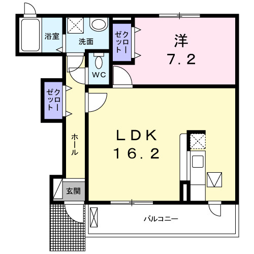 チェリーサイド・Ｍ　Ａの間取り