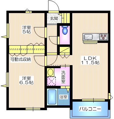 コージー　コートの間取り