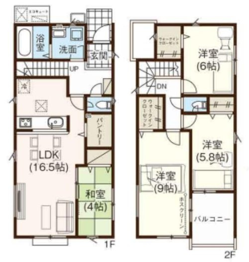 【間取り】 | 河北町谷地【新築建売住宅】1号棟 | 間取り図