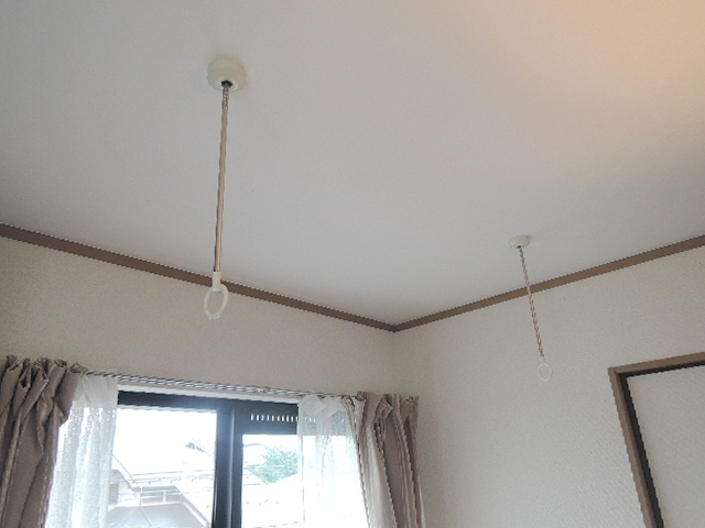 ヒルクレストの設備|雨の日も安心、室内物干しフック