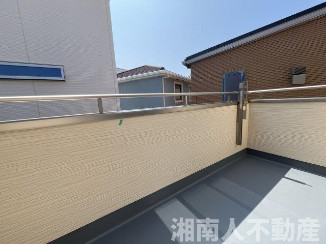 平塚市平塚３丁目　新築戸建のバルコニー|陽当たり良好なバルコニーです