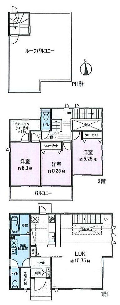 小田原市飯泉　中古戸建の間取り