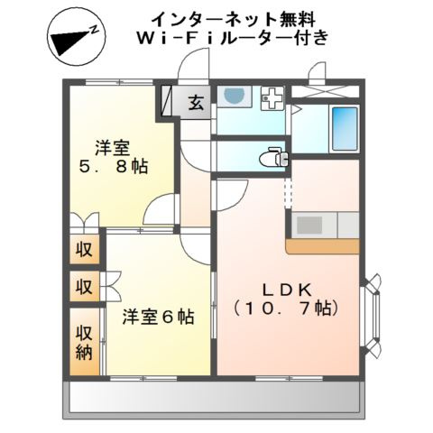 パンプルムースの間取り