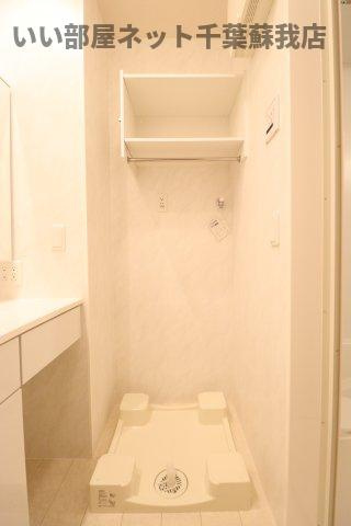 La Crece　W棟の洗面所|洗濯機置場