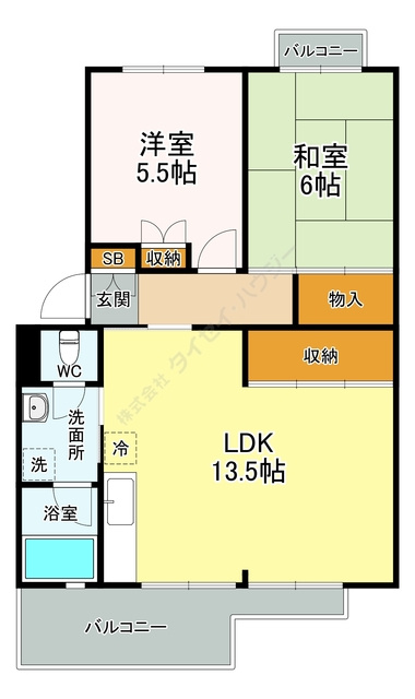 井口台サンハイツの間取り