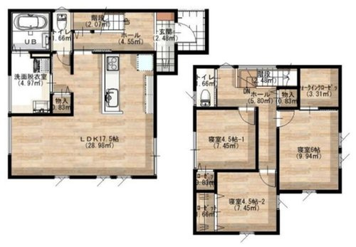 寒河江市西根【建売】の間取り|間取り図