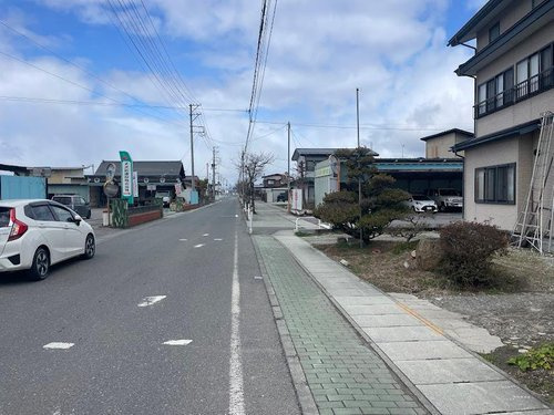 寒河江市西根【建売】の前面道路含む現地写真|前面道路になります。