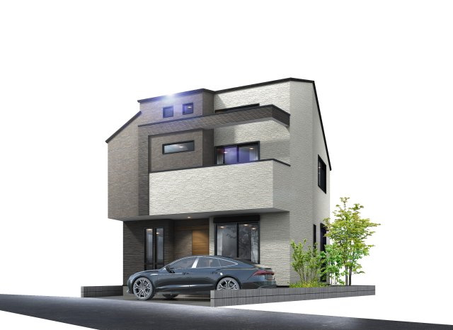 ＜LIBERi リーベリー＞練馬区田柄5丁目　限定1棟の外観パース|完成予想図

※画像はイメージであり、実際の仕様、デザインは変更となる可能性ございます。